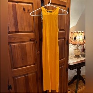 Zara Vibrant Orange Maxi Dress